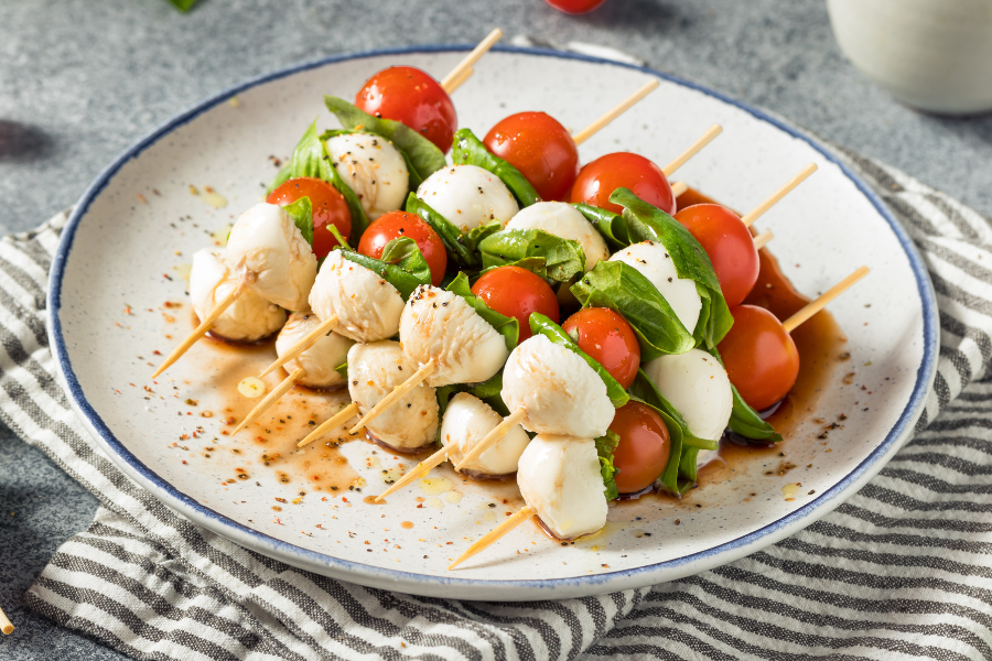 Healthy Caprese Skewers