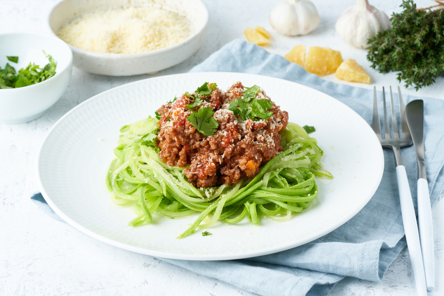 Zucchini Noodle Bolognese