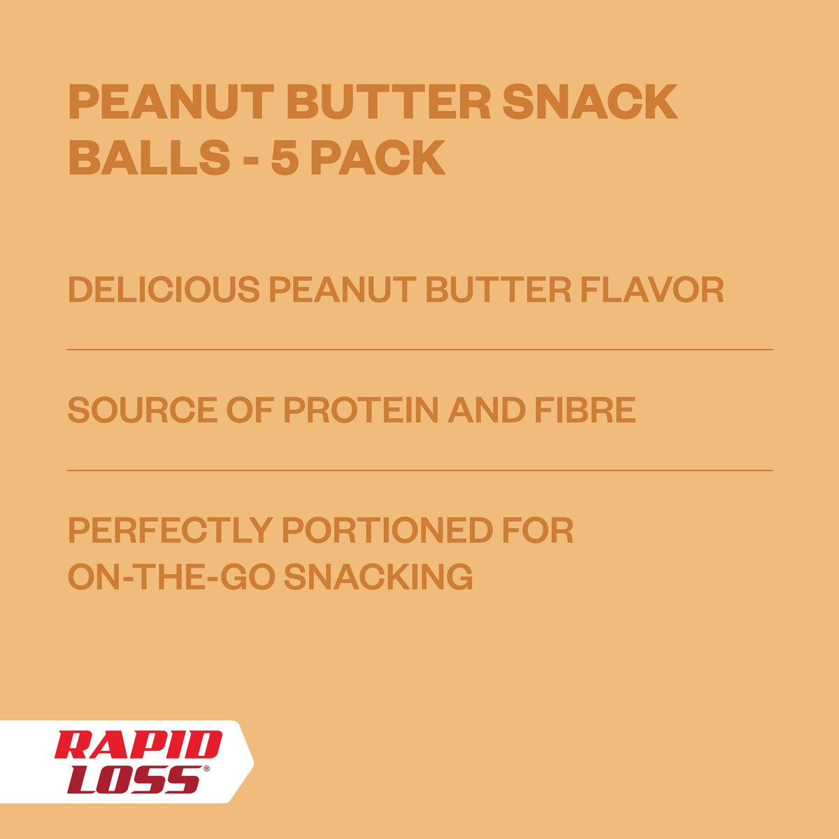 Peanut Butter Snack Balls - 5 Pack