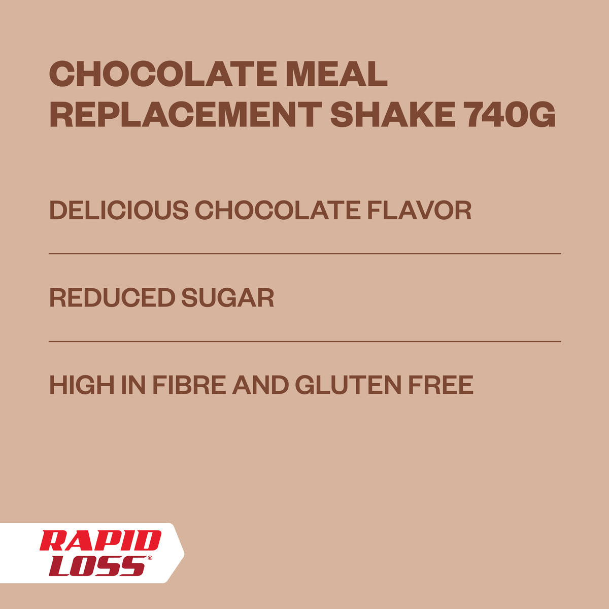 Chocolate Meal Replacement Shake 740g