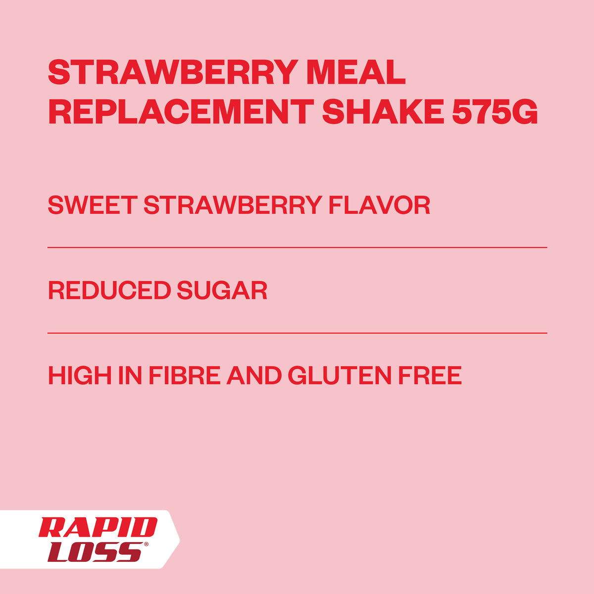 Strawberry Meal Replacement Shake 575g