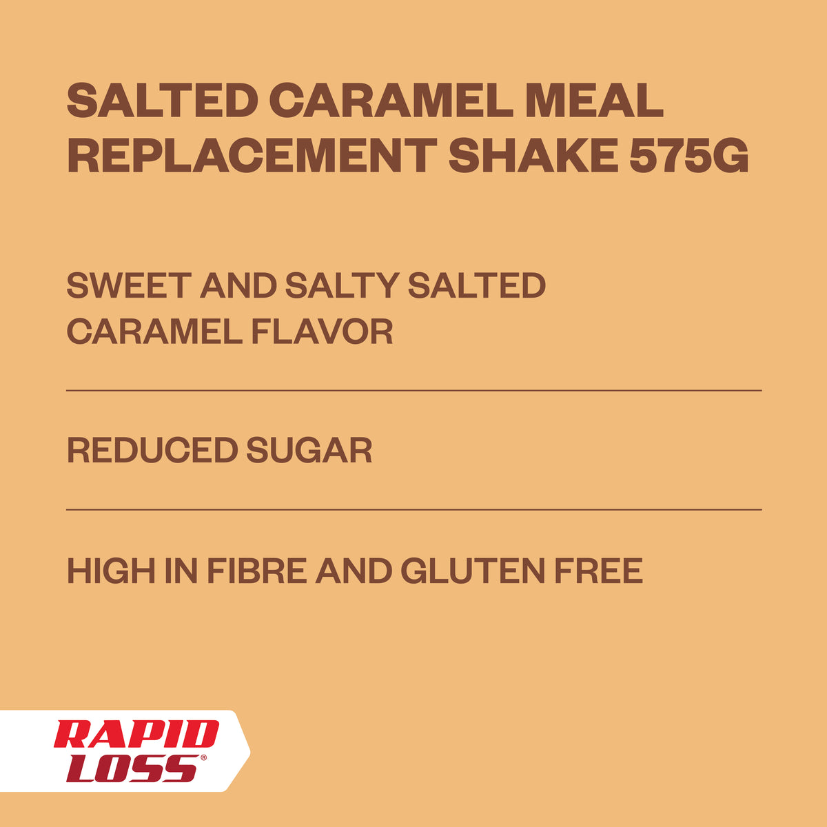 Salted Caramel Meal Replacement Shake 575g